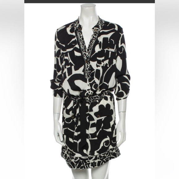 Diana Von Furstenberg Knee Length Dress, Size 6 - Picture 2 of 10